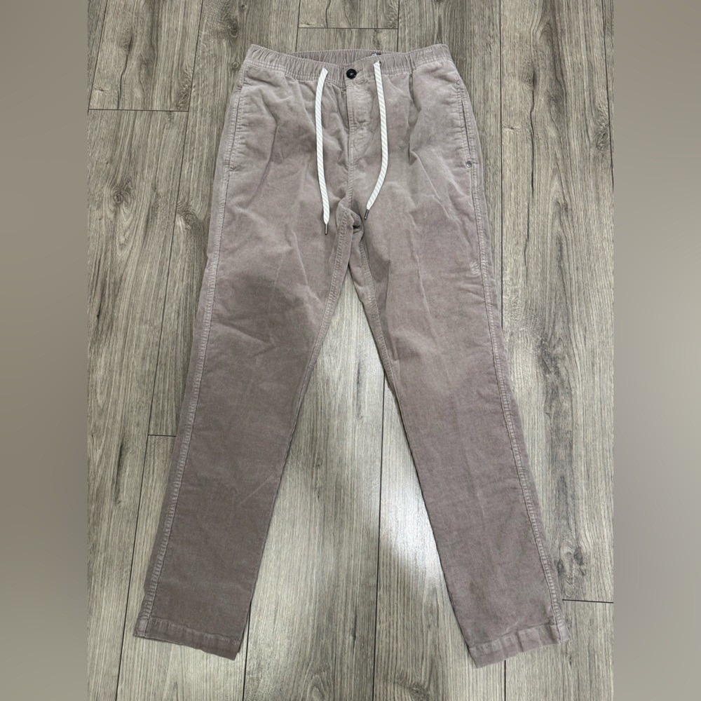 Vuori Optimist Corduroy Pant Brown Walnut Stretch Cotton Drawstring V440 Men's M